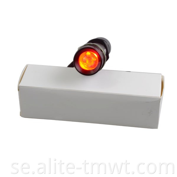 3W 625Nm lång räckvidd Fire Emergency Red LED -ficklampans jaktfackljus